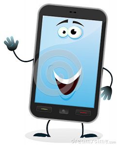 caractre-de-tlphone-portable-de-dessin-anim-26378470